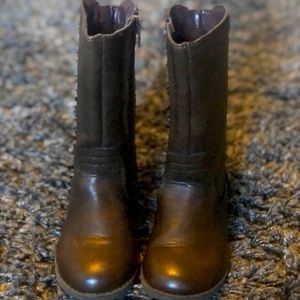 Toddler size 8 brown knee boots